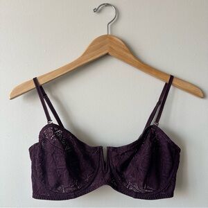 Intimately by Free People Purple Bra with Detachable Straps
